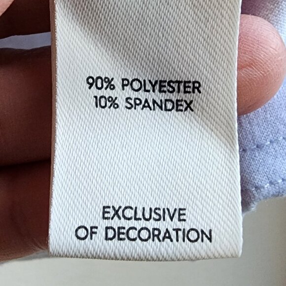 Laura Ashley Purple Floral Button Down Pajama Shirt Size Large - Picture 9 of 14